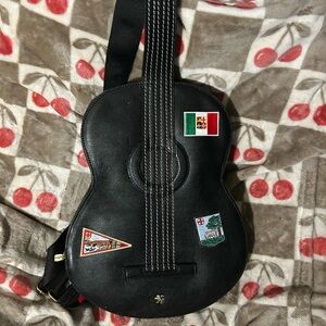 Black Pratesi Guitar-Shaped Bag